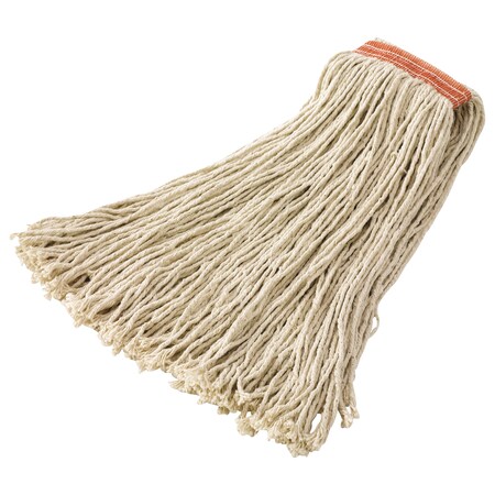 Rubbermaid Commercial Premium Eight-Ply Cut-End Wet Mop Head, Cotton, 16oz, White, PK12 FGF21600WH00
